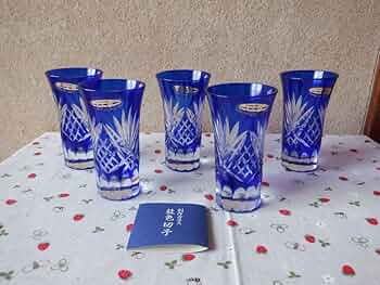 フラワースタンド 創作ガラス 藍色切子 曽根工芸　樋口陽久デザイン 71ZZV6+j4mL._UF350,350_QL50_.jpg